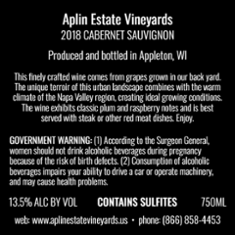 Government Back Label